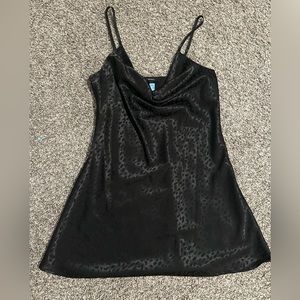 Satin finish slip mini dress. Worn once.